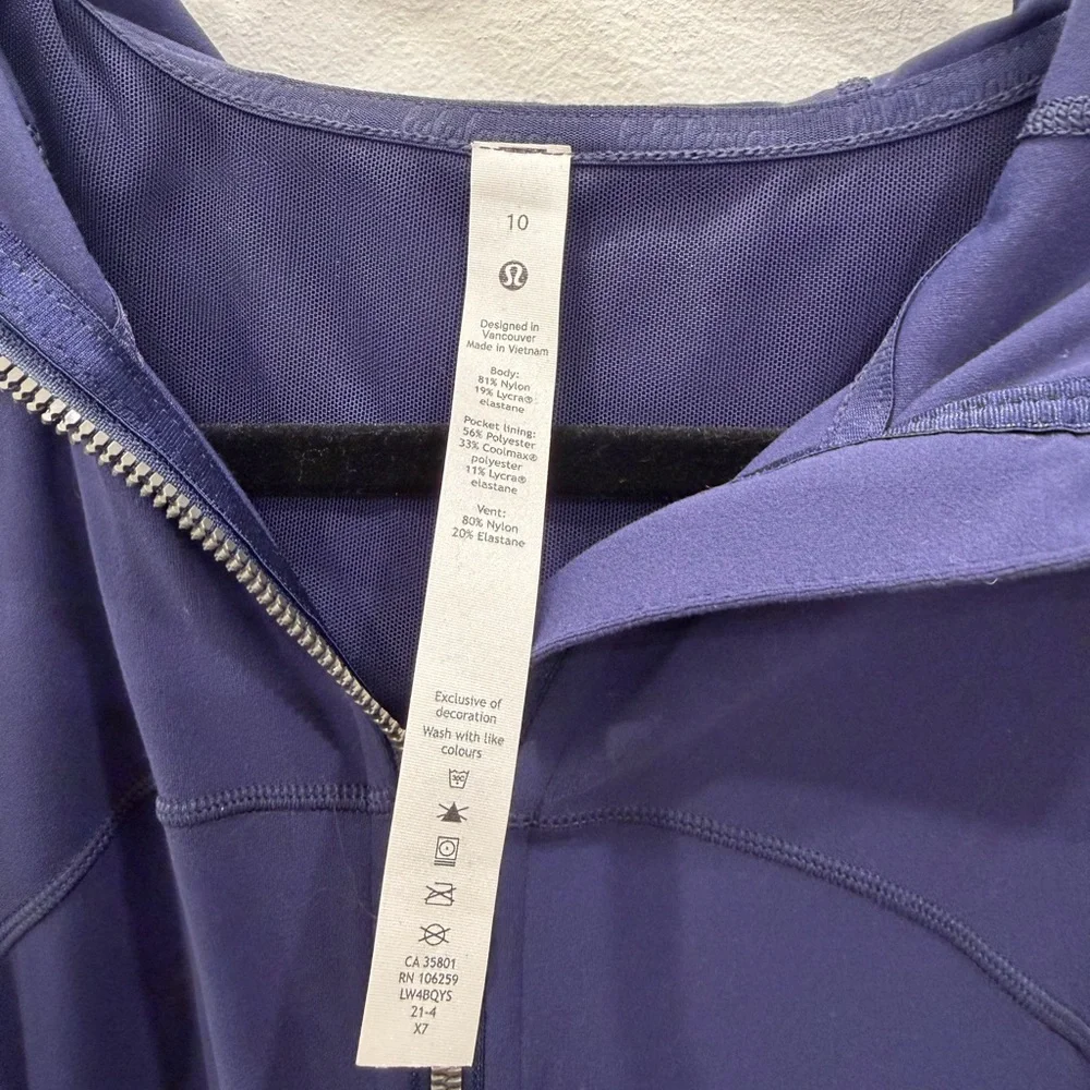 Lululemon Athletica Deep Blue Define Jacket with Hood - Picture 5 of 7
